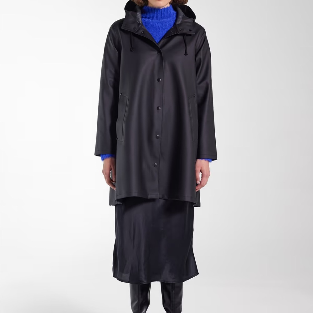 Stutterheim Rain Coat Black Size Small
